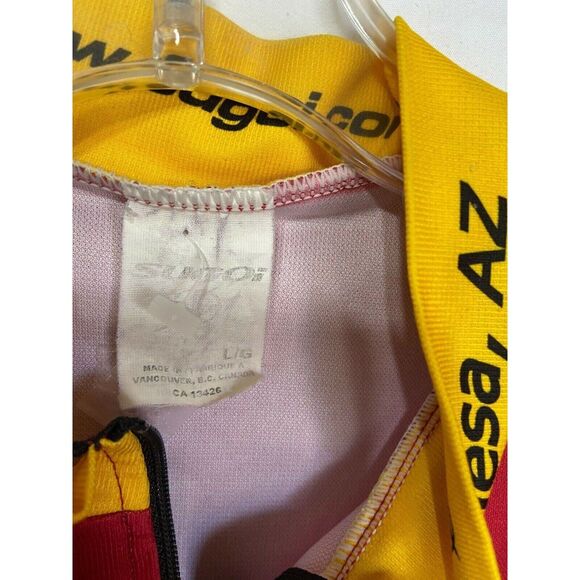 #3535 SUGOI Biclying half-zipper shirt Mens size L - Picture 5 of 9